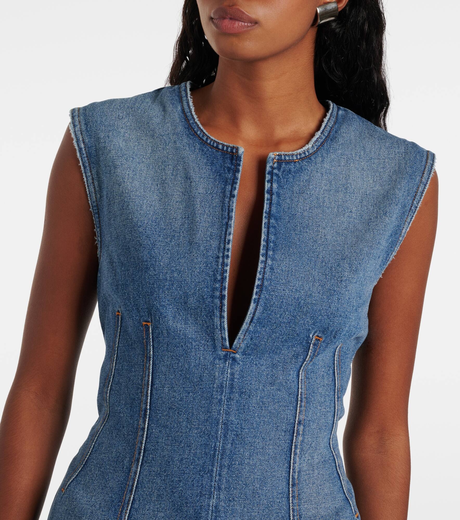 Denim minidress - 4