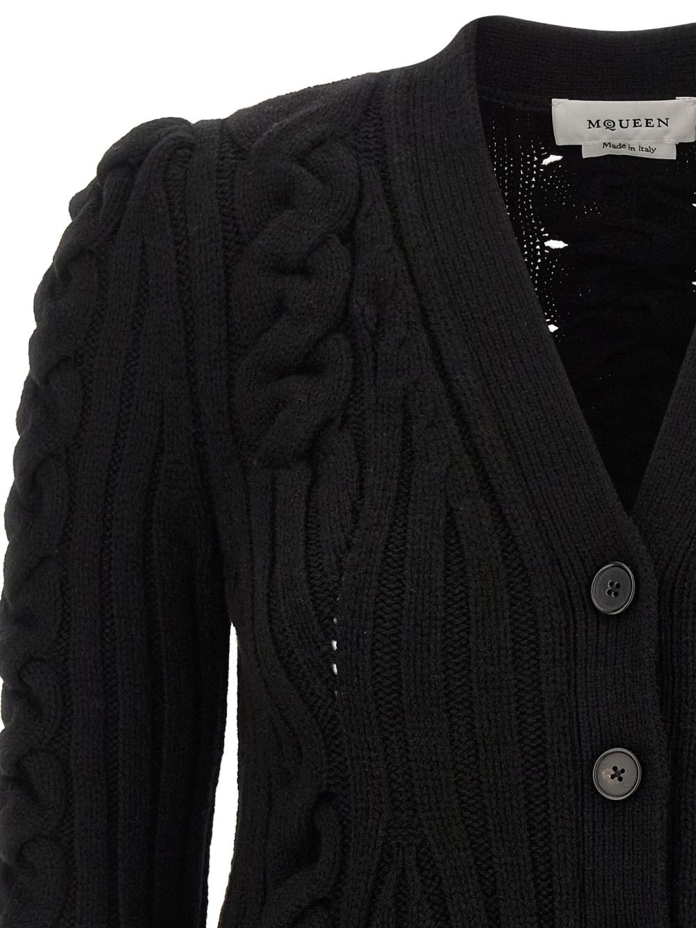 braided-knit cardigan - 4