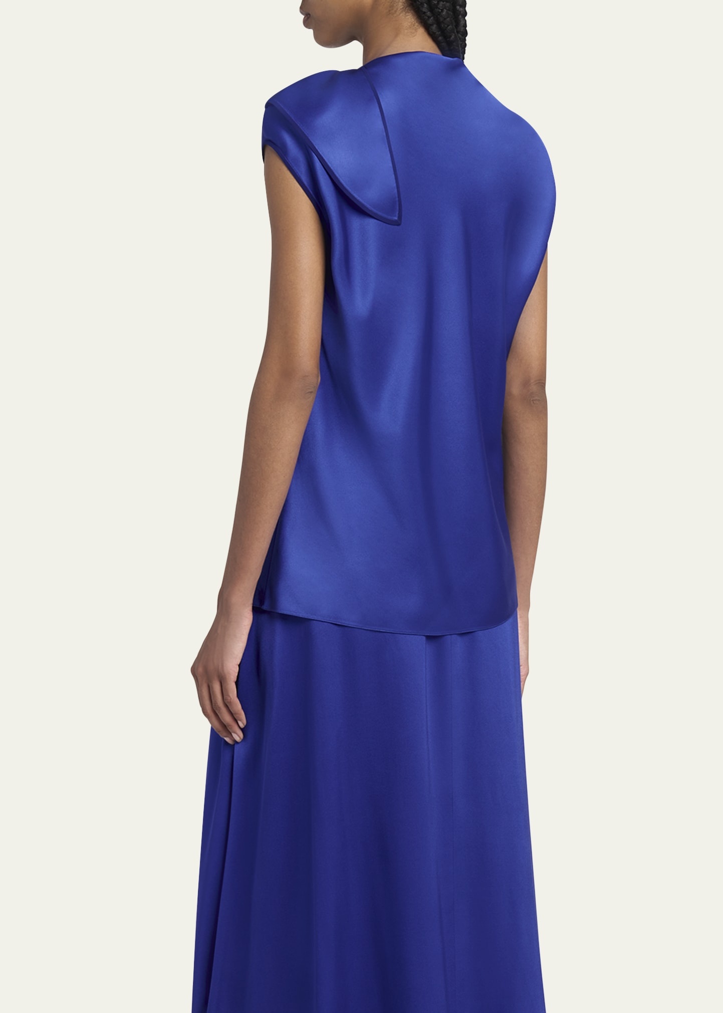 Double Silk Satin Blouse - 3