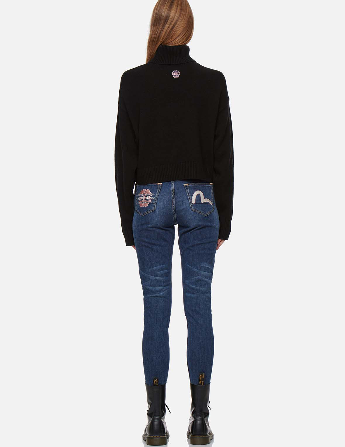 KAMON EMBROIDERY TURTLENECK KNITTED PULLOVER - 5