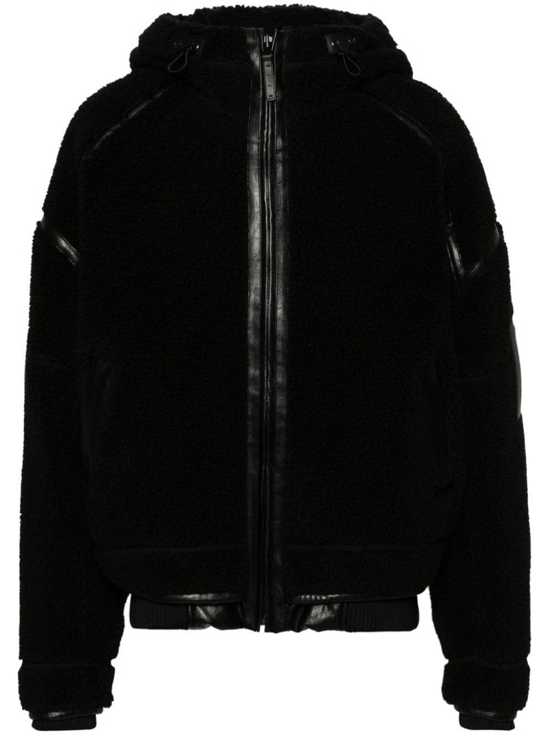 faux-shearling hooded jacket 1