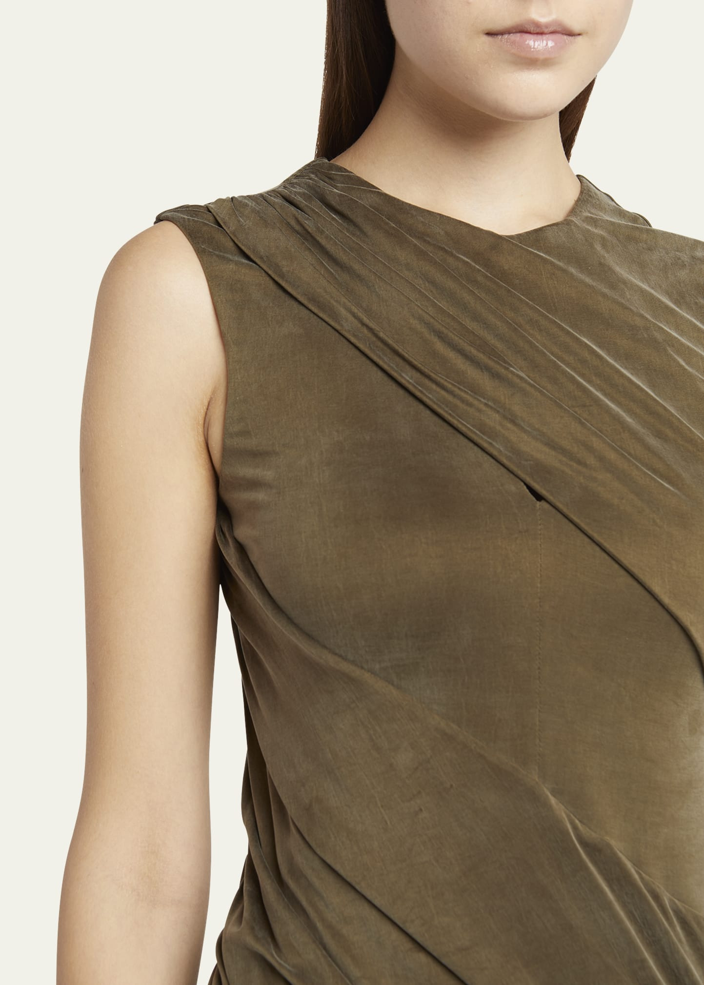Ruched Jersey Cupro Tank Top - 5
