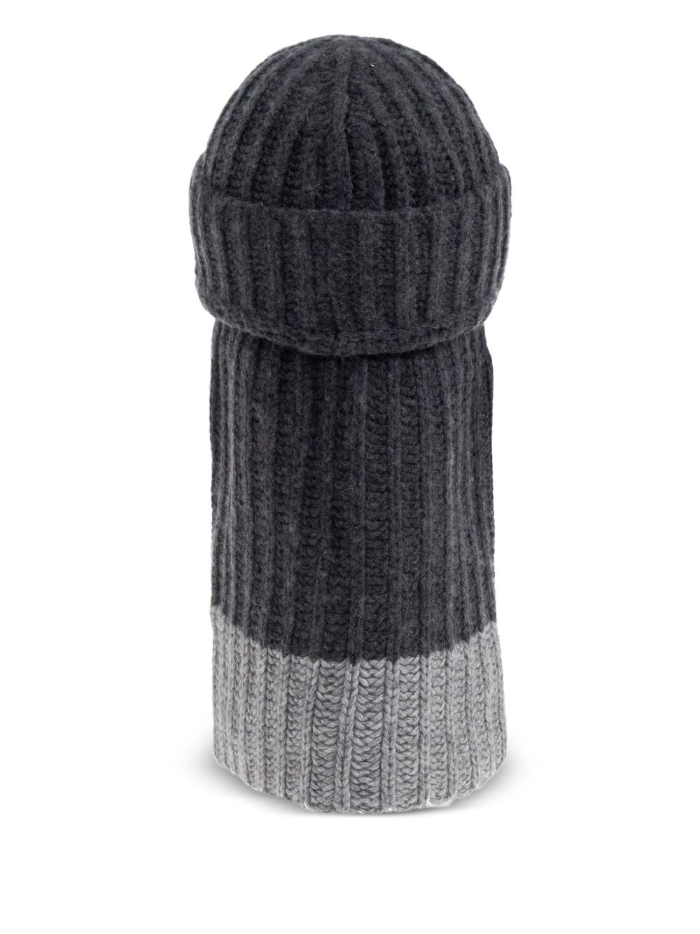 ribbed balaclava hat - 2