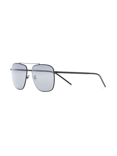 SAINT LAURENT SL376 slim aviator-frame sunglasses outlook