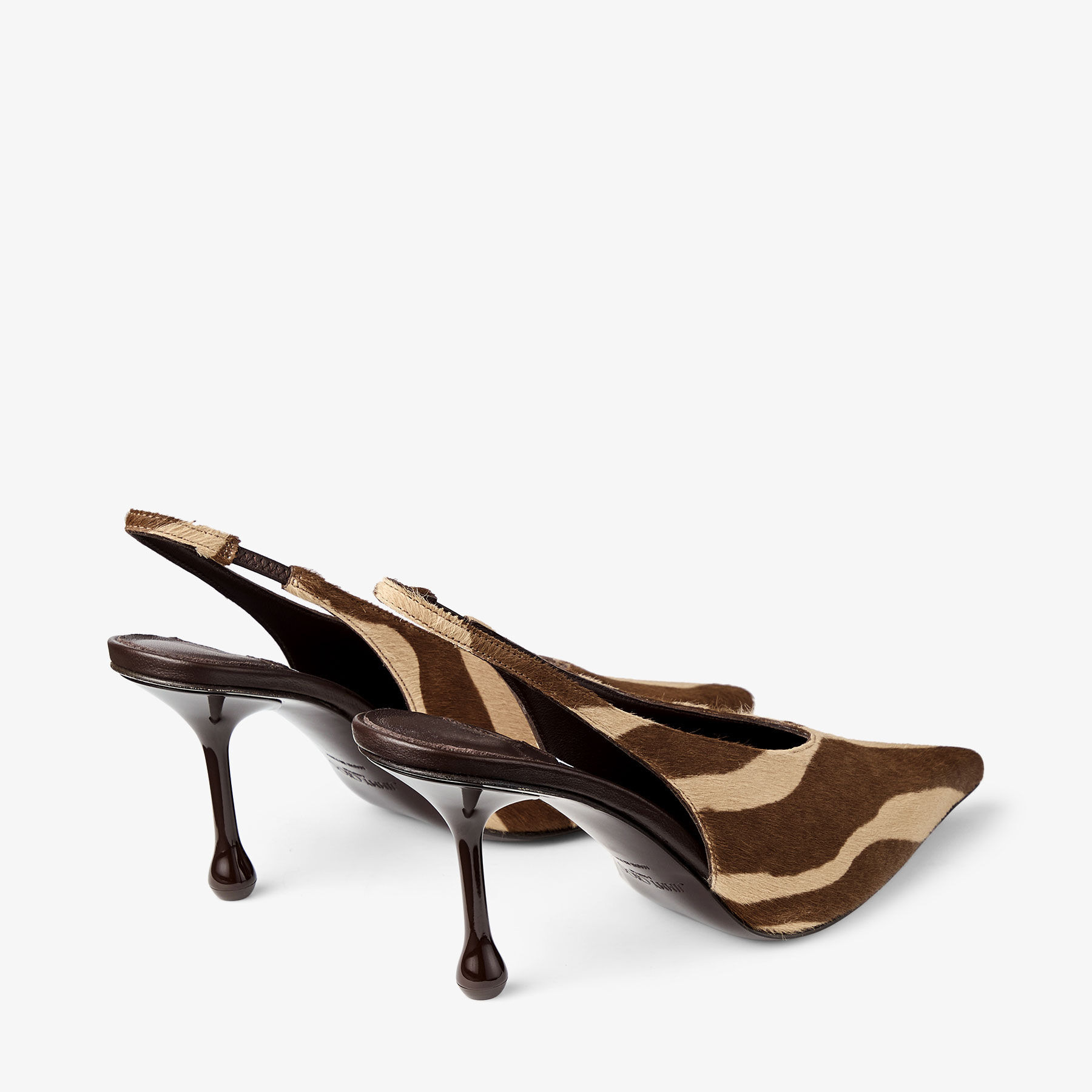 Isa 80
Chocolate Zebra Printed Pony Pumps - 5