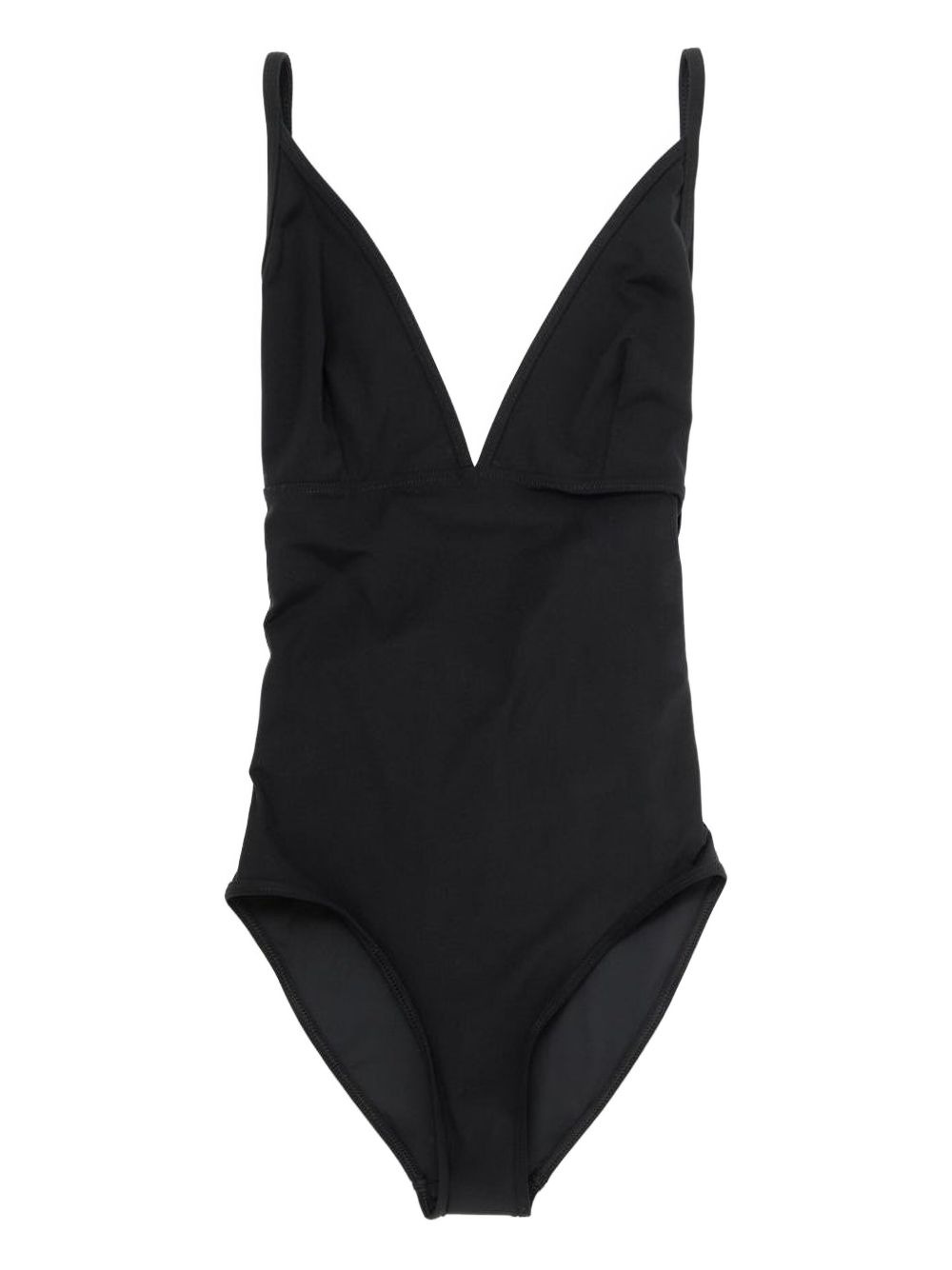 V-neck tie-back swimsuit - 1