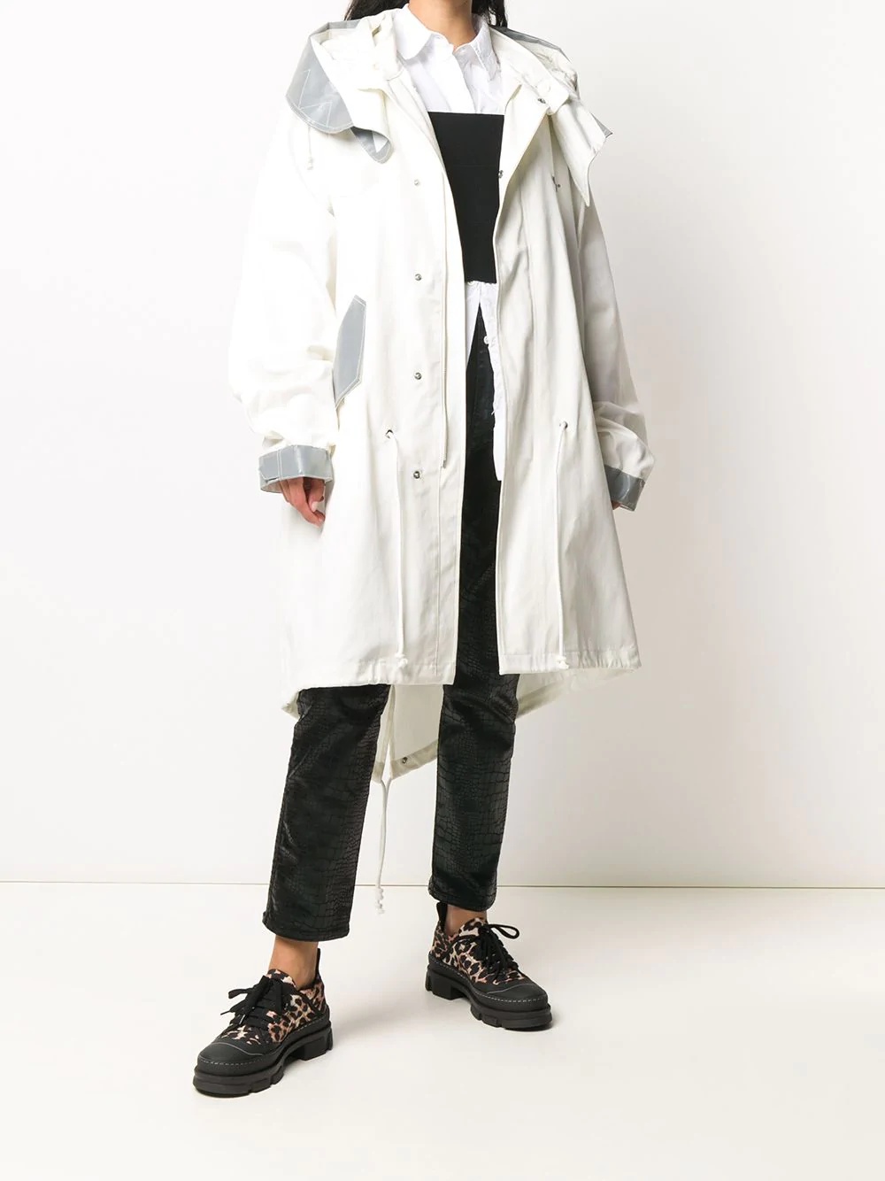 mod style parka coat - 3