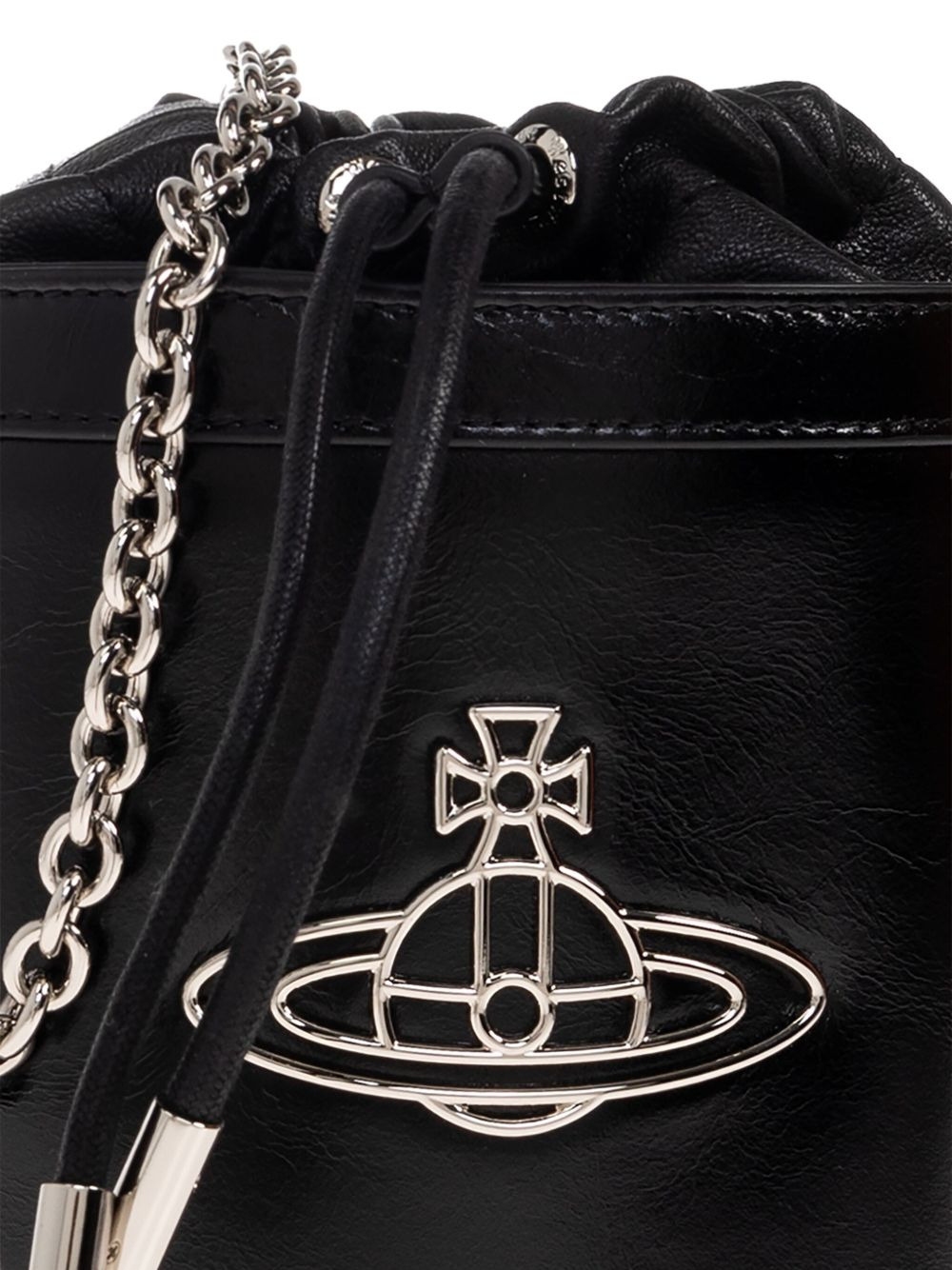 orb-embellished bucket bag - 5