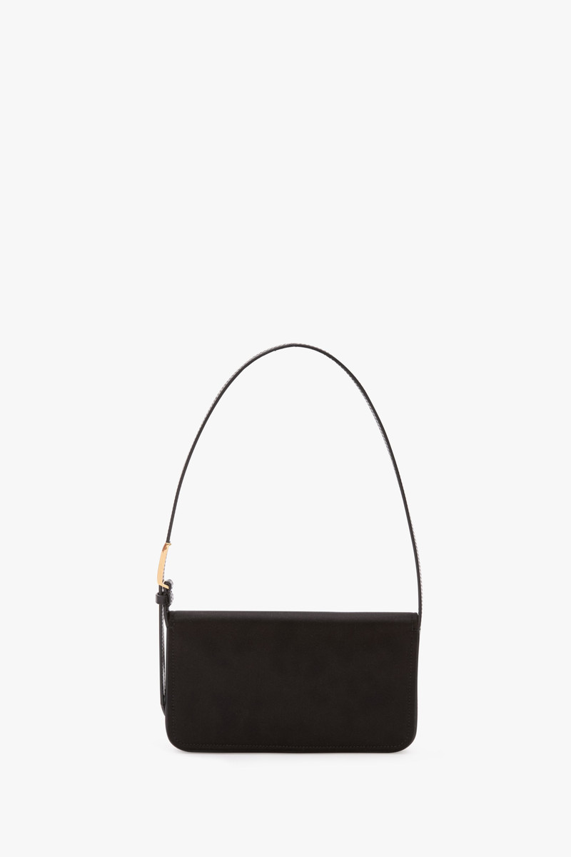 Victoria Beckham Dorian Pocket Bag In Black Satin outlook