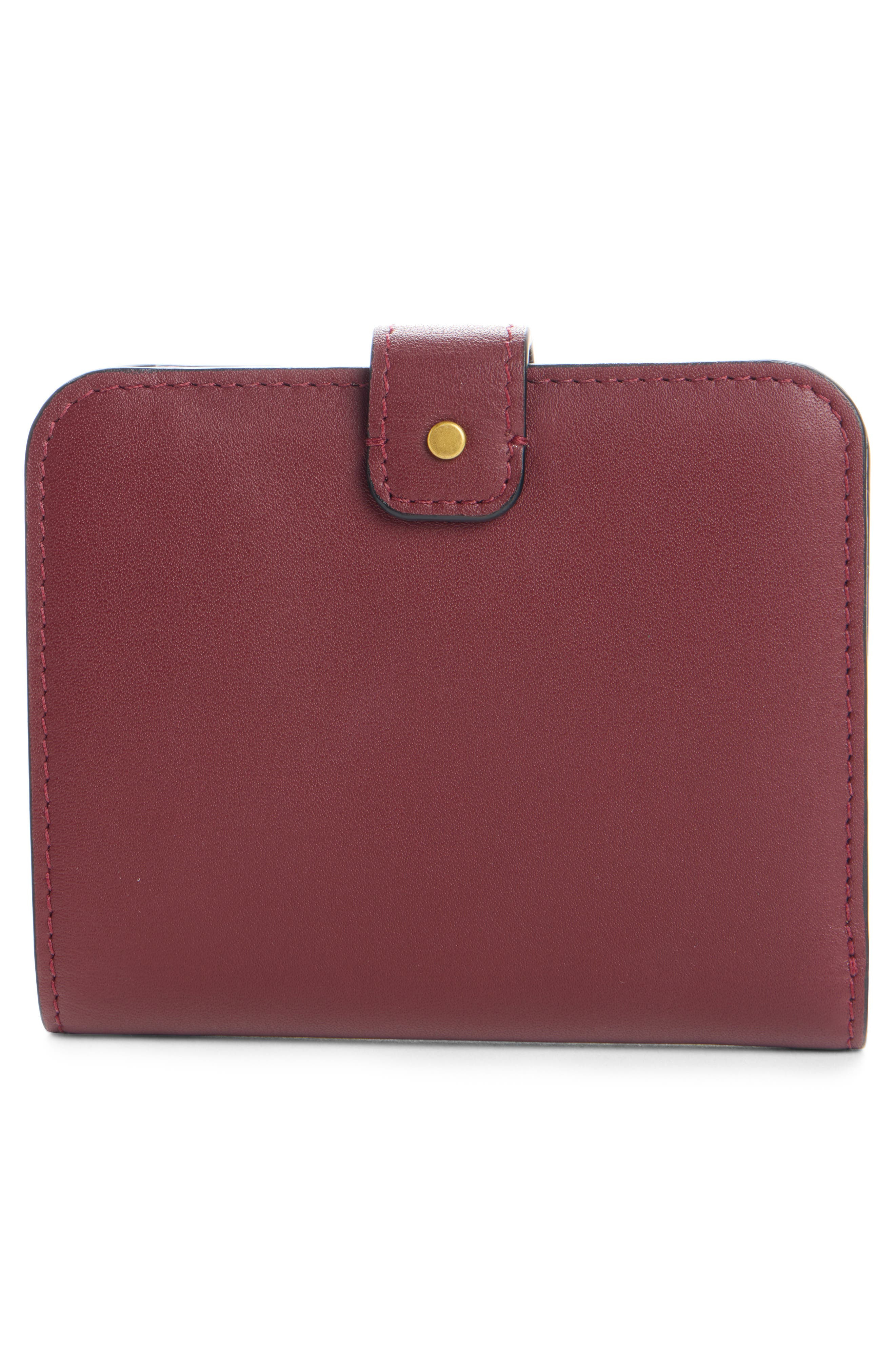 Isabel Marant Oskan Leather Wallet in Burgundy at Nordstrom - 2