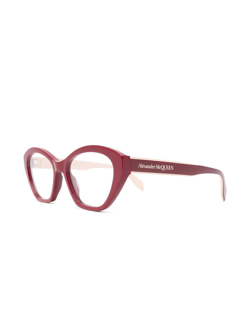 Alexander McQueen cat-eye frame glasses outlook