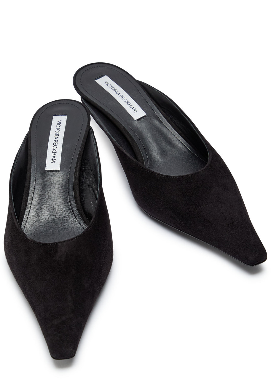 Victoria Beckham 45 Suede Mules - 3