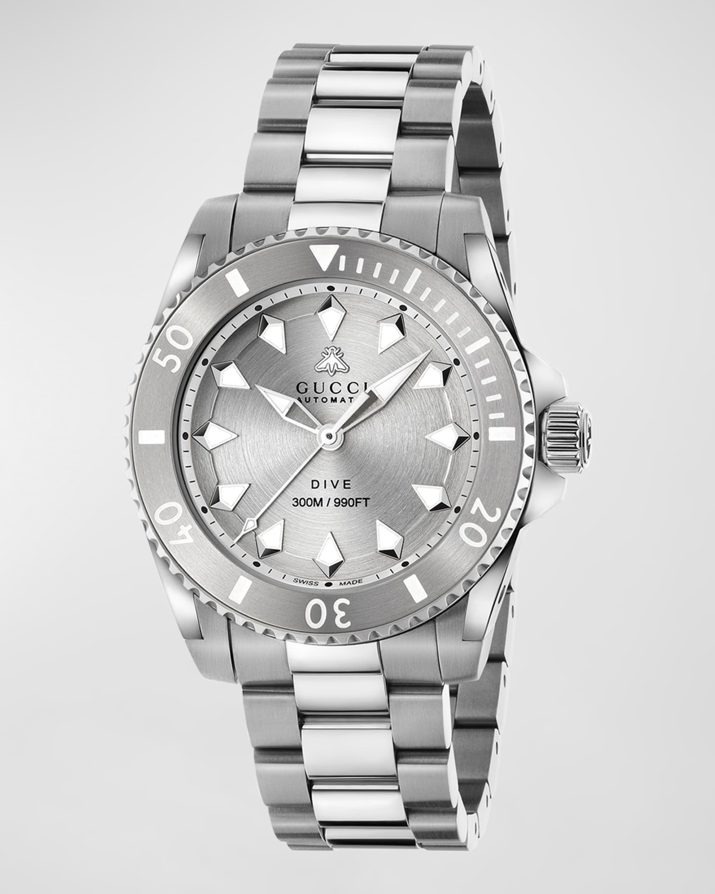 Men's Gucci Dive Steel Bracelet Watch, 40mm - 1