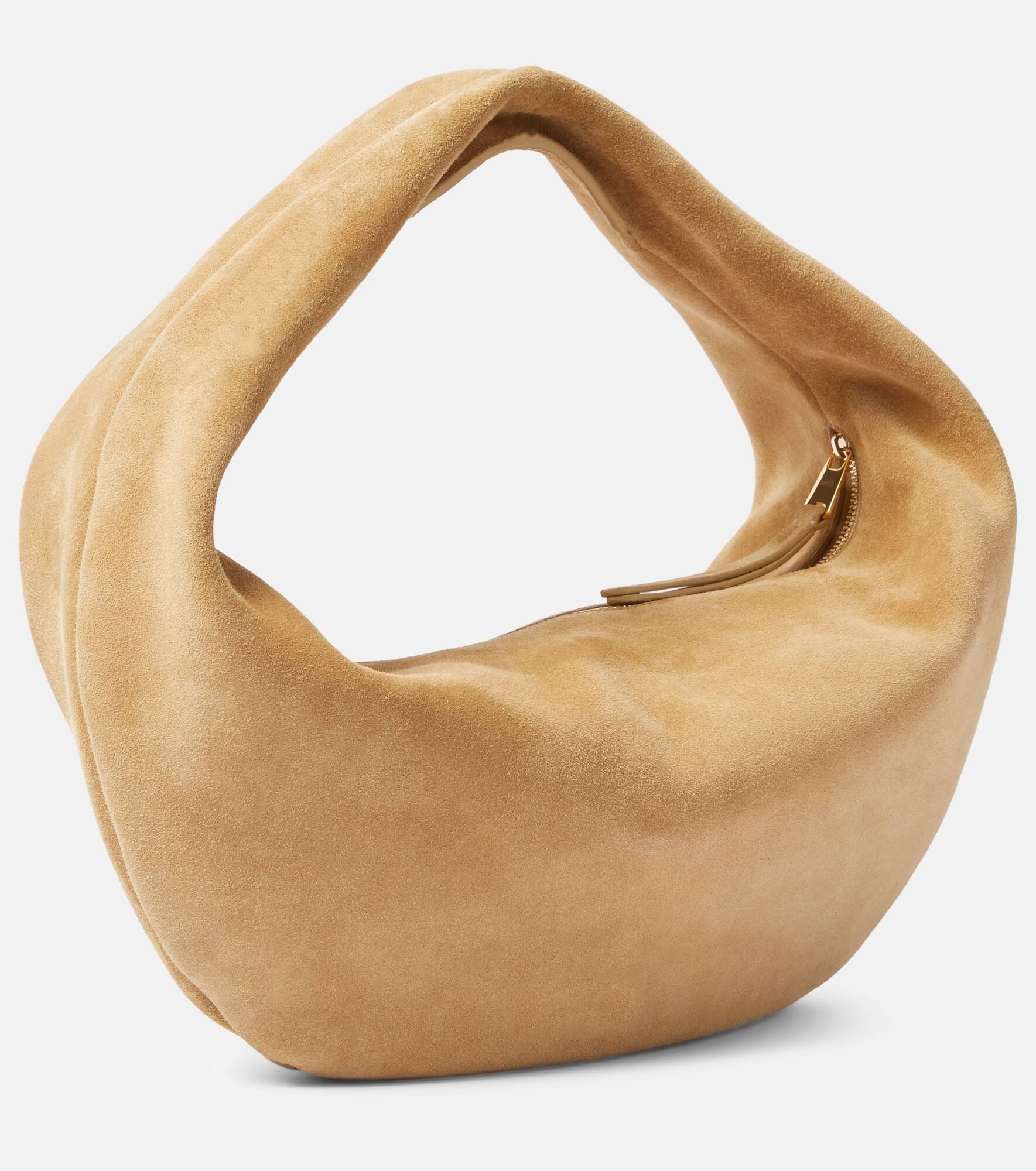 Olivia Medium suede shoulder bag - 4