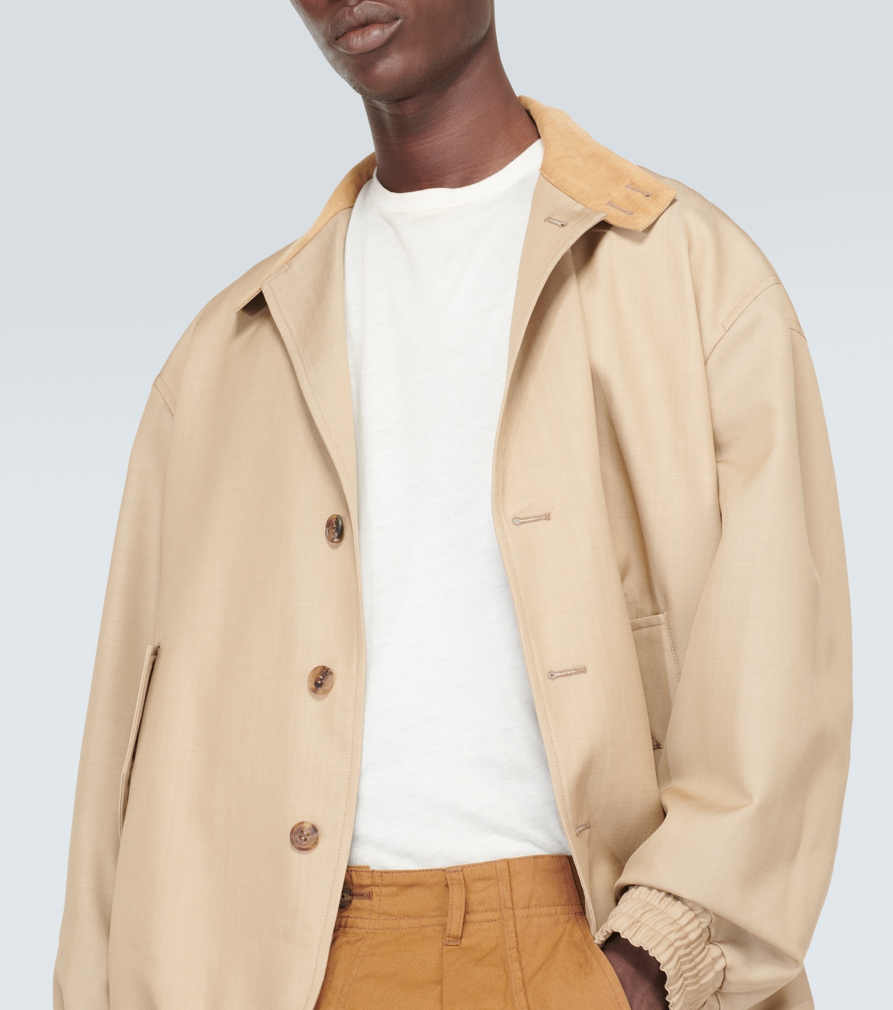 Wool and mohair twill jacket - 5