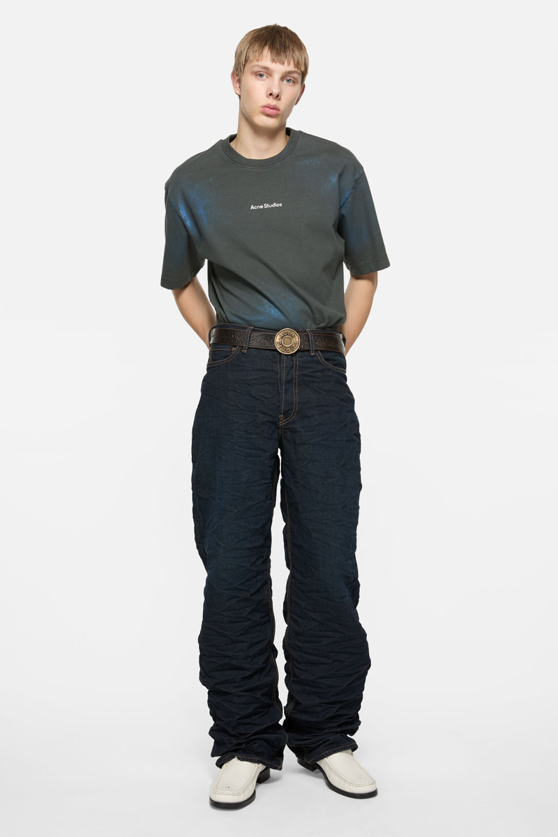 Acne Studios Logo t-shirt - Blue/khaki outlook