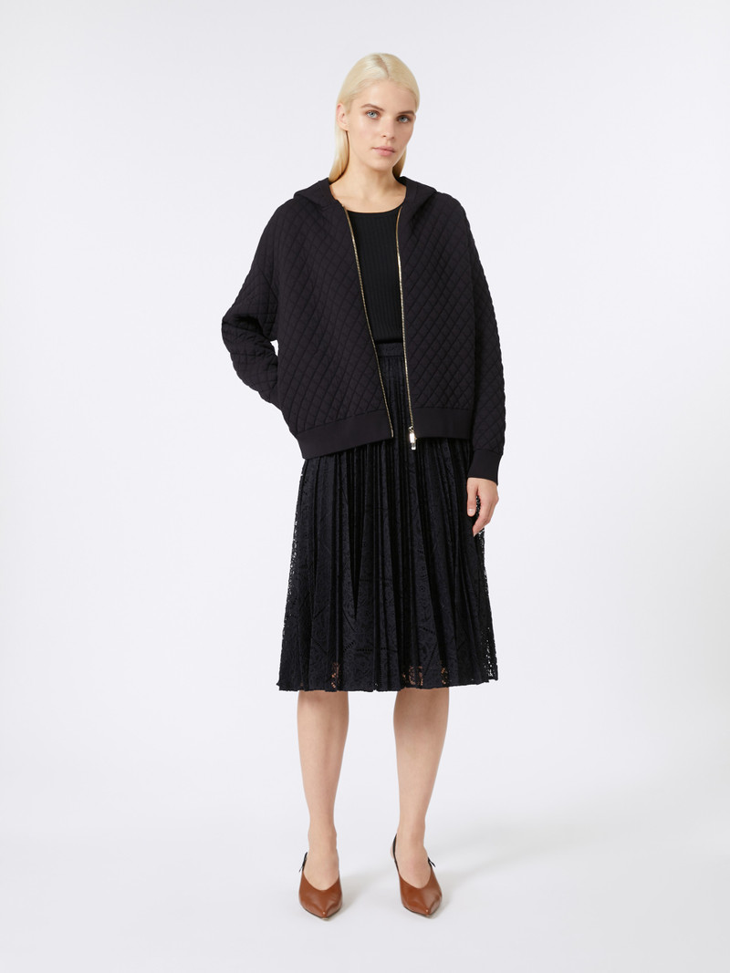 Max Mara VANDEA Viscose yarn bomber jacket outlook