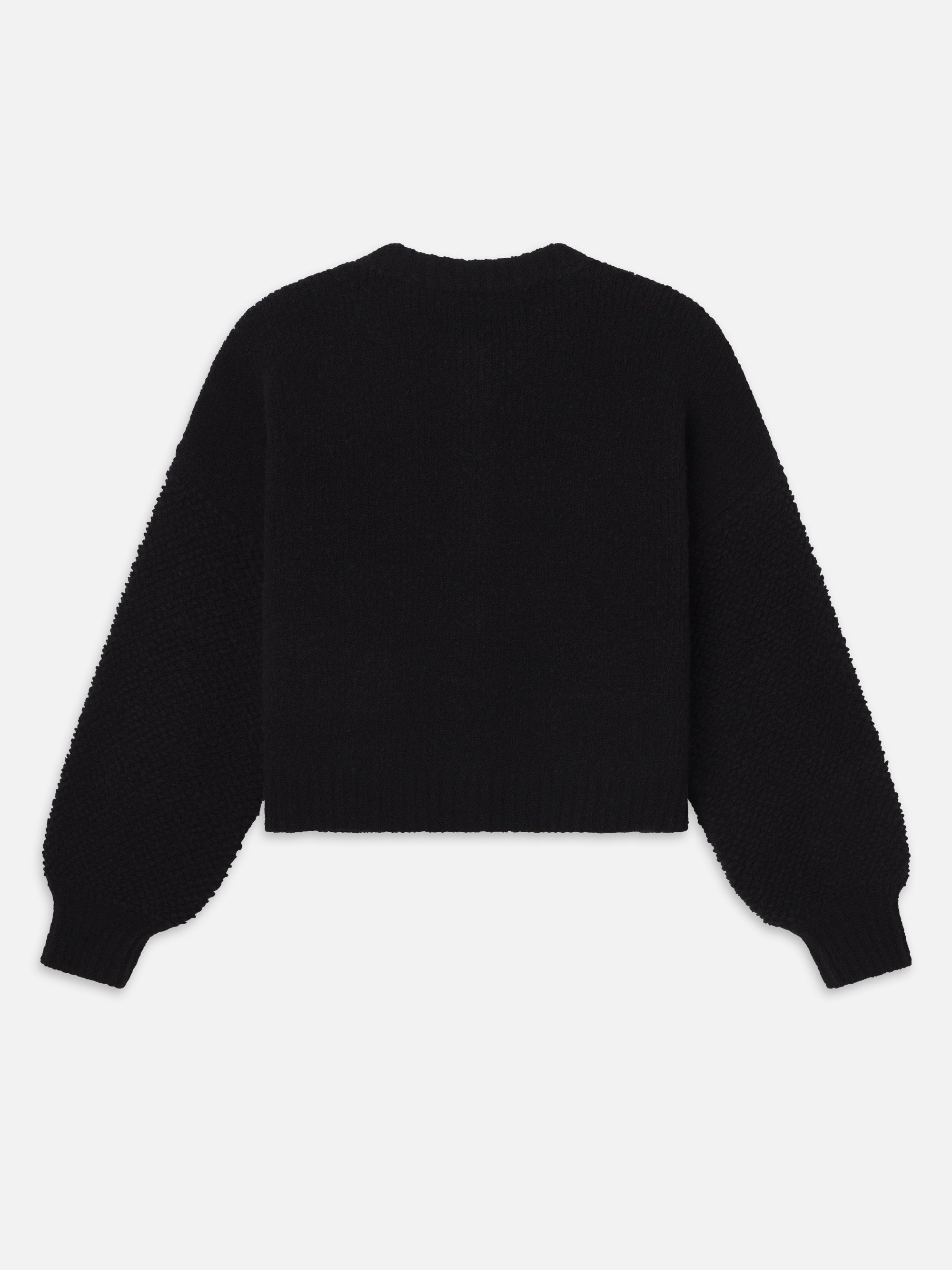 Ritz Mixed Stitch Sweater in Black - 5