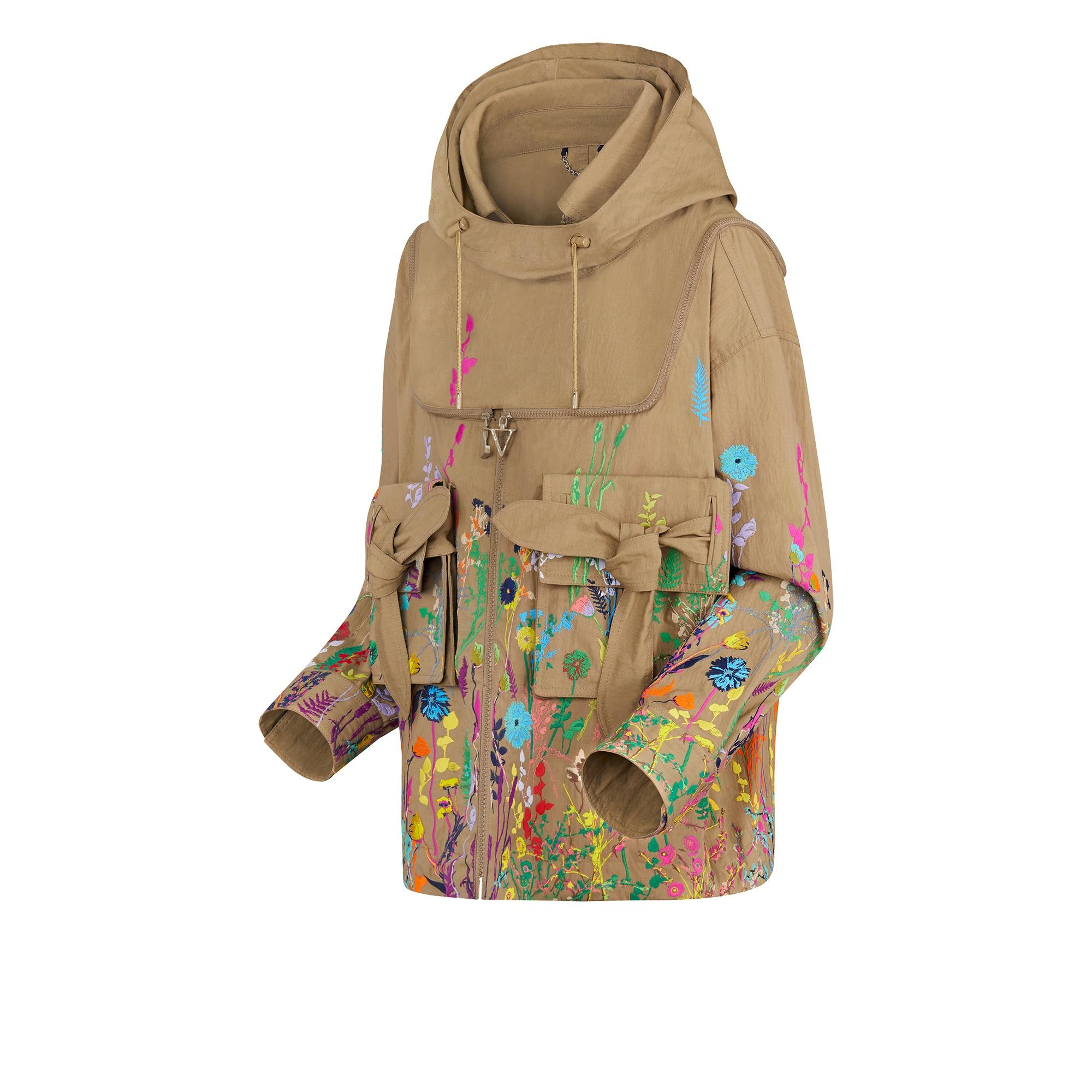 Flowers Embroidered Bee Keeper Blouson - 2