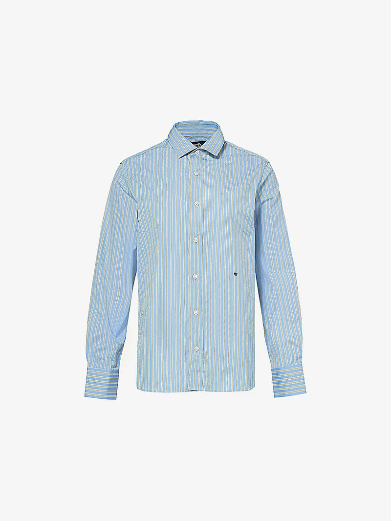 Classic Stripe Long-Sleeve Cotton Shirt - 1