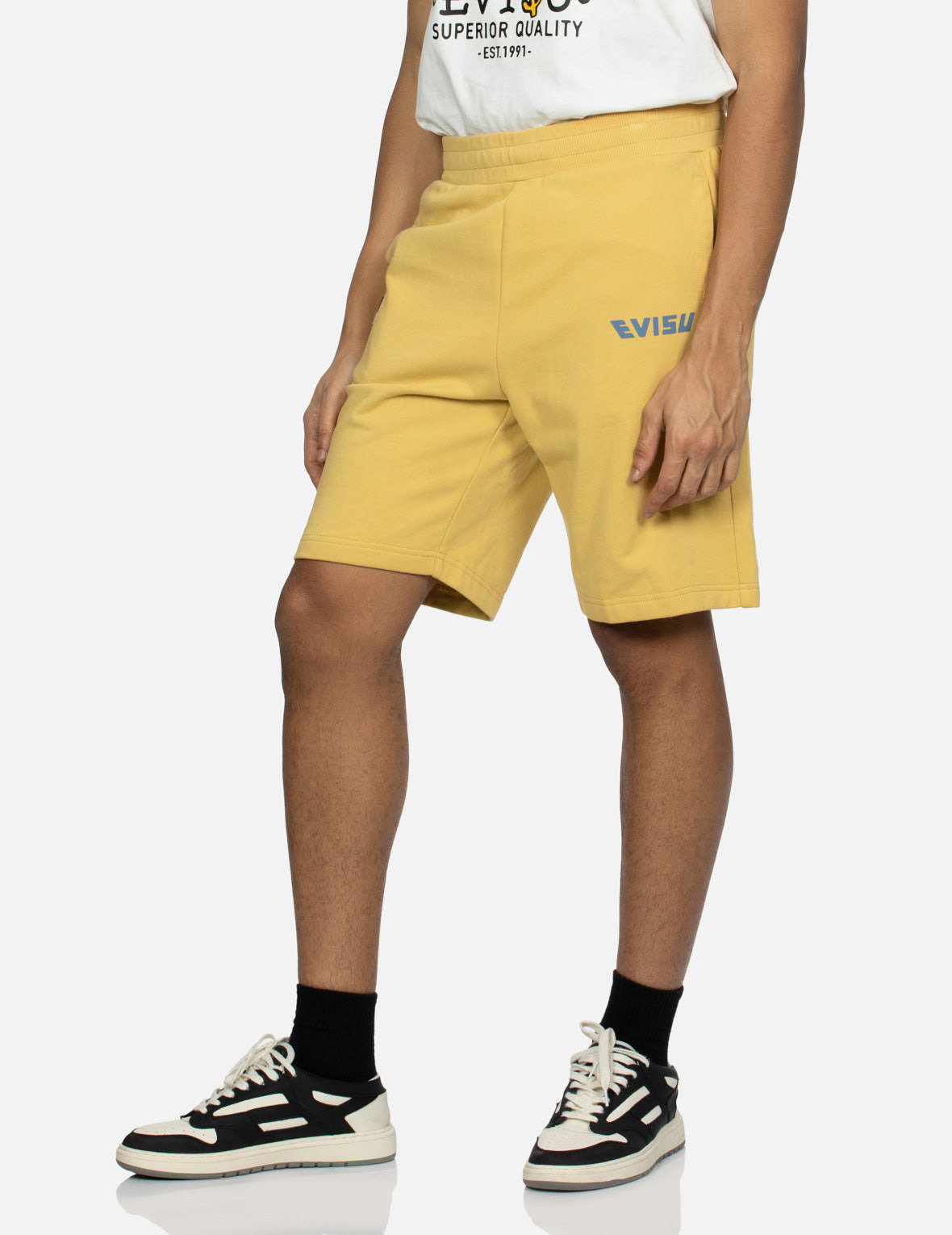 PLAYFUL GODHEAD PRINT REGULAR FIT SWEAT SHORTS - 7