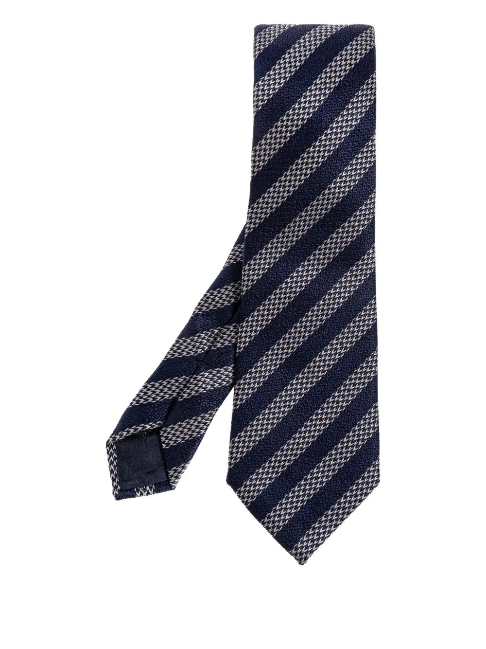 striped silk tie - 1