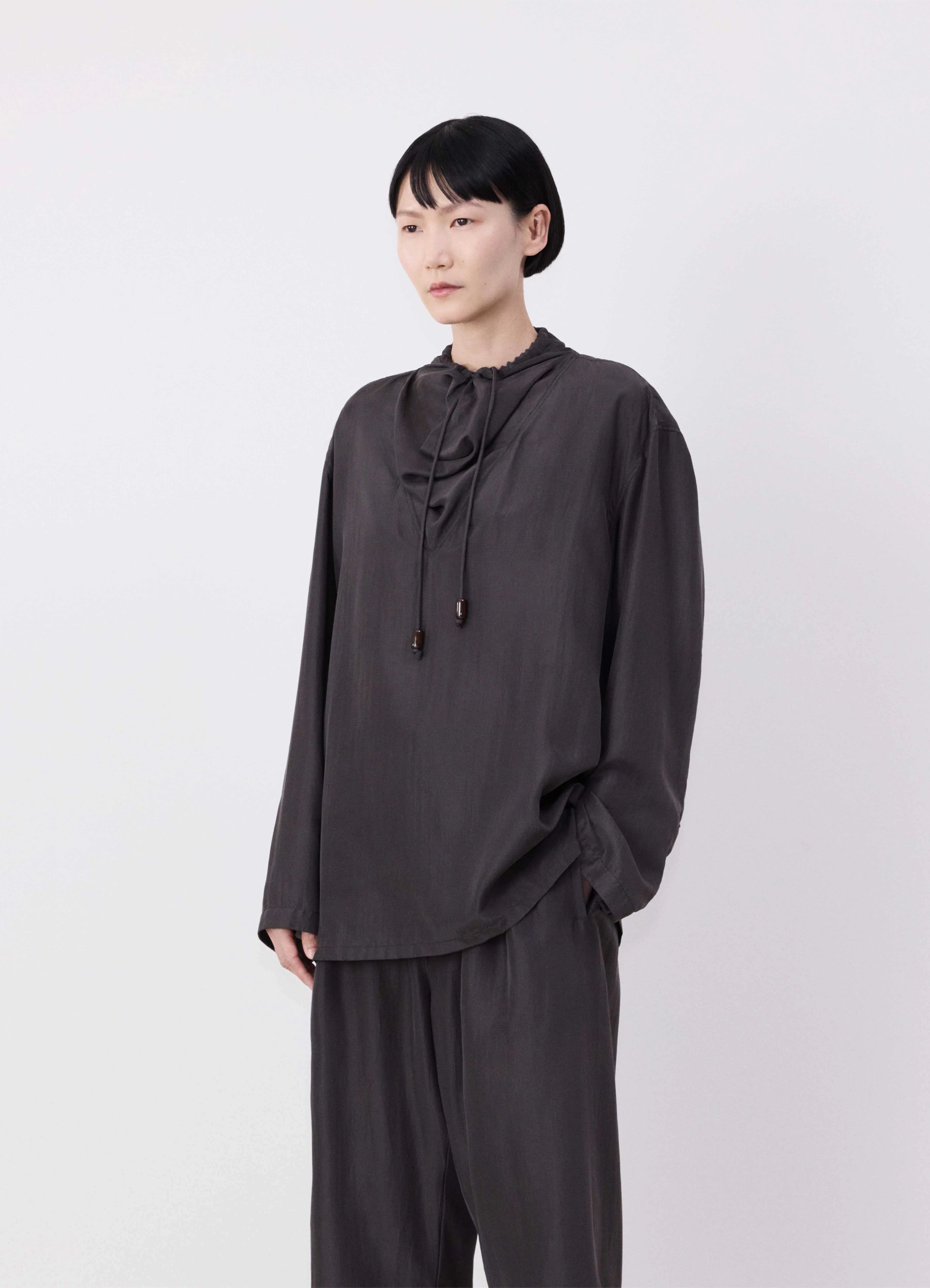 SHAWL COLLAR TOP - 1