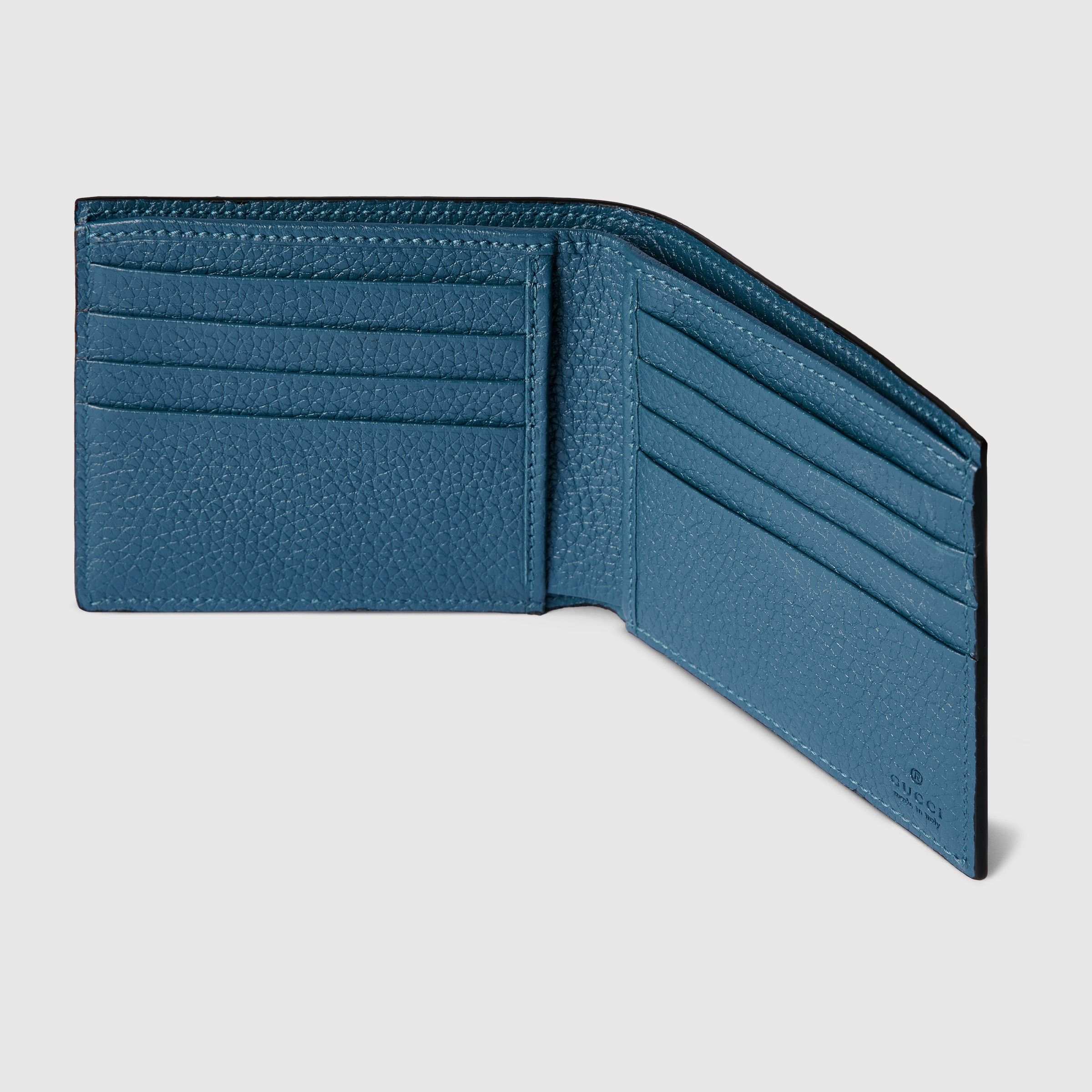 Bi-fold wallet with Gucci script - 4
