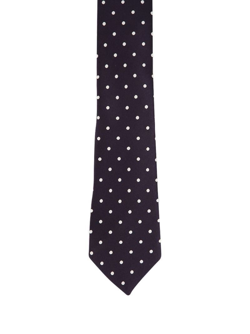 polka-dot silk tie 3