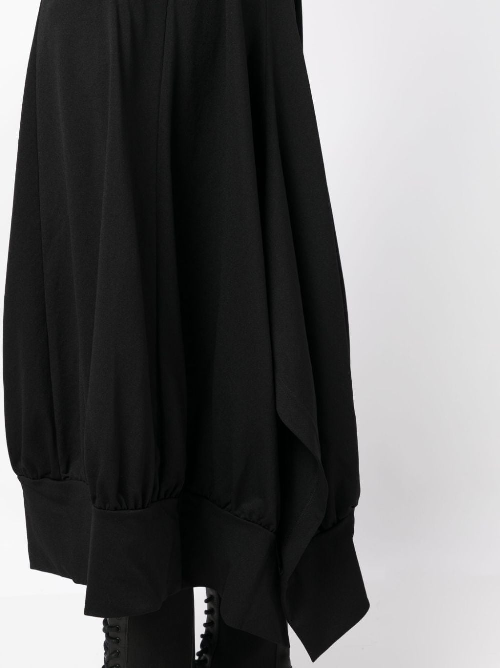 asymmetric high-waist midi skirt - 5