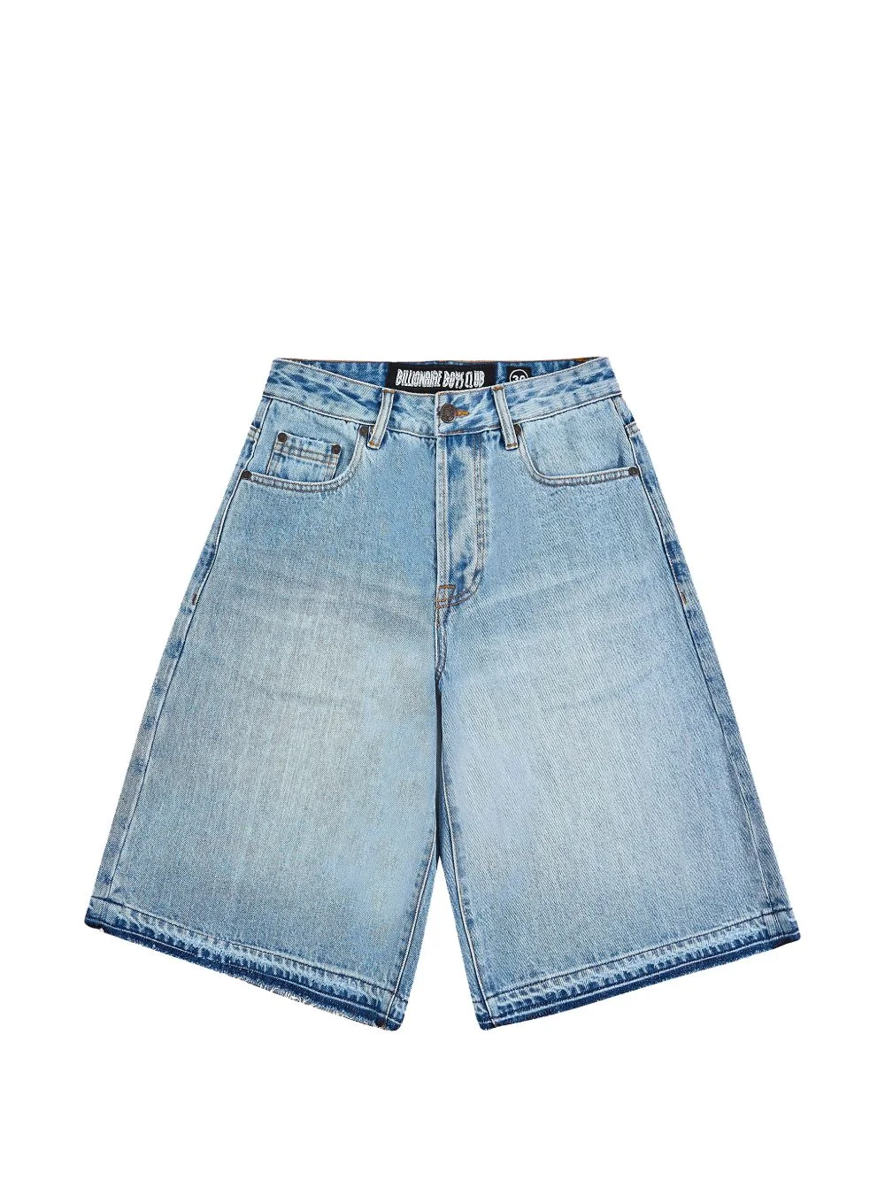 Lunar logo-embroidered denim shorts - 1