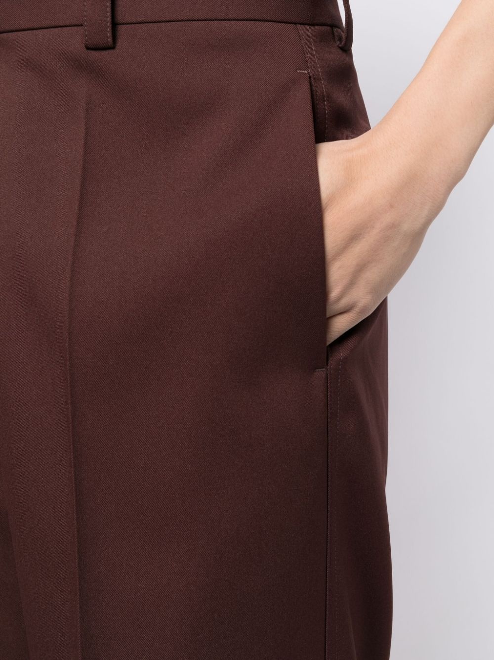 pressed-crease tailored trousers - 5