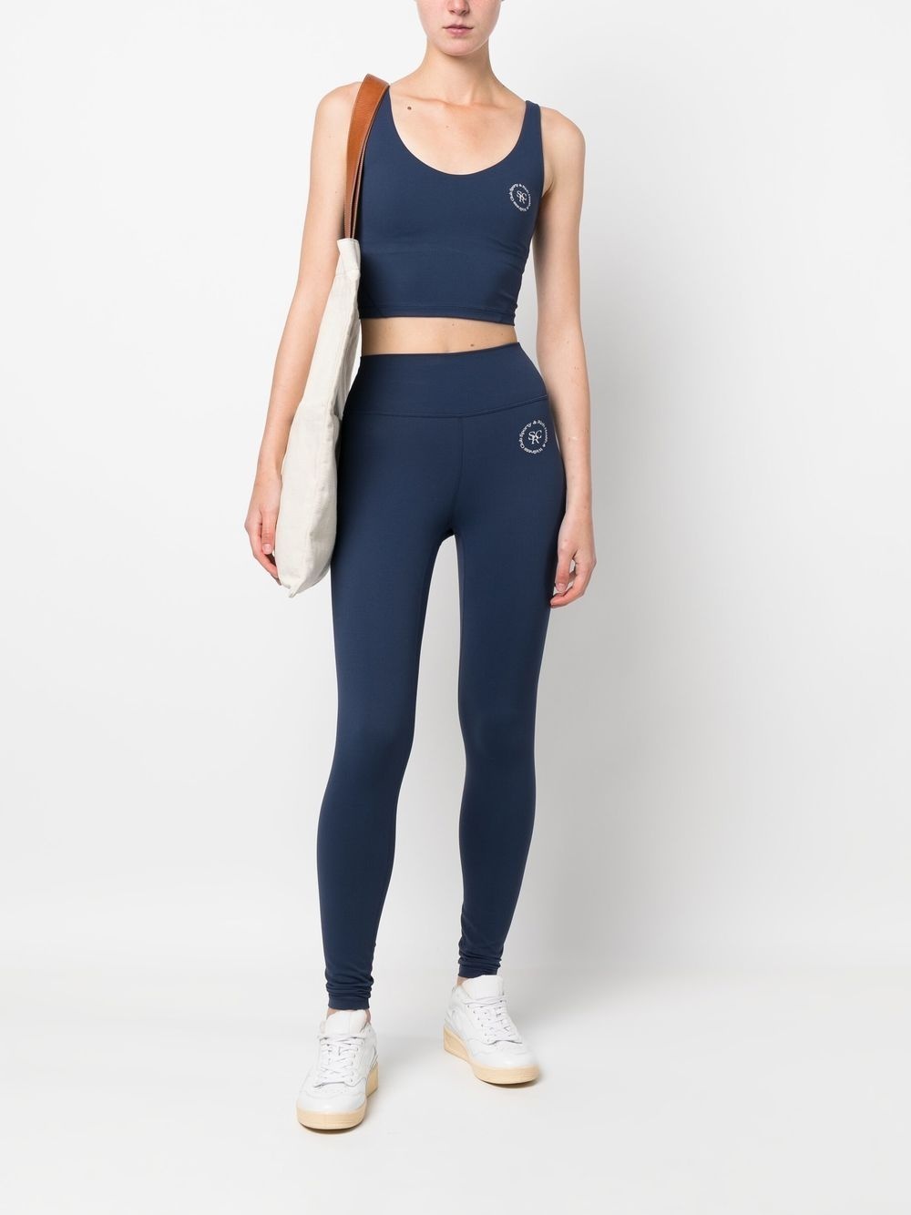 logo-print detail leggings - 2