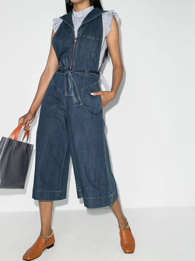 See by Chloé cropped denim jumpsuit outlook