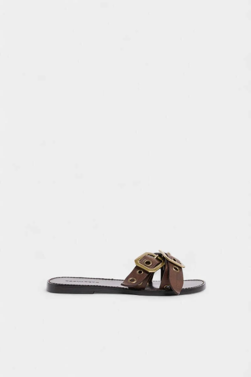 TWIN FLAT SANDALS - 1