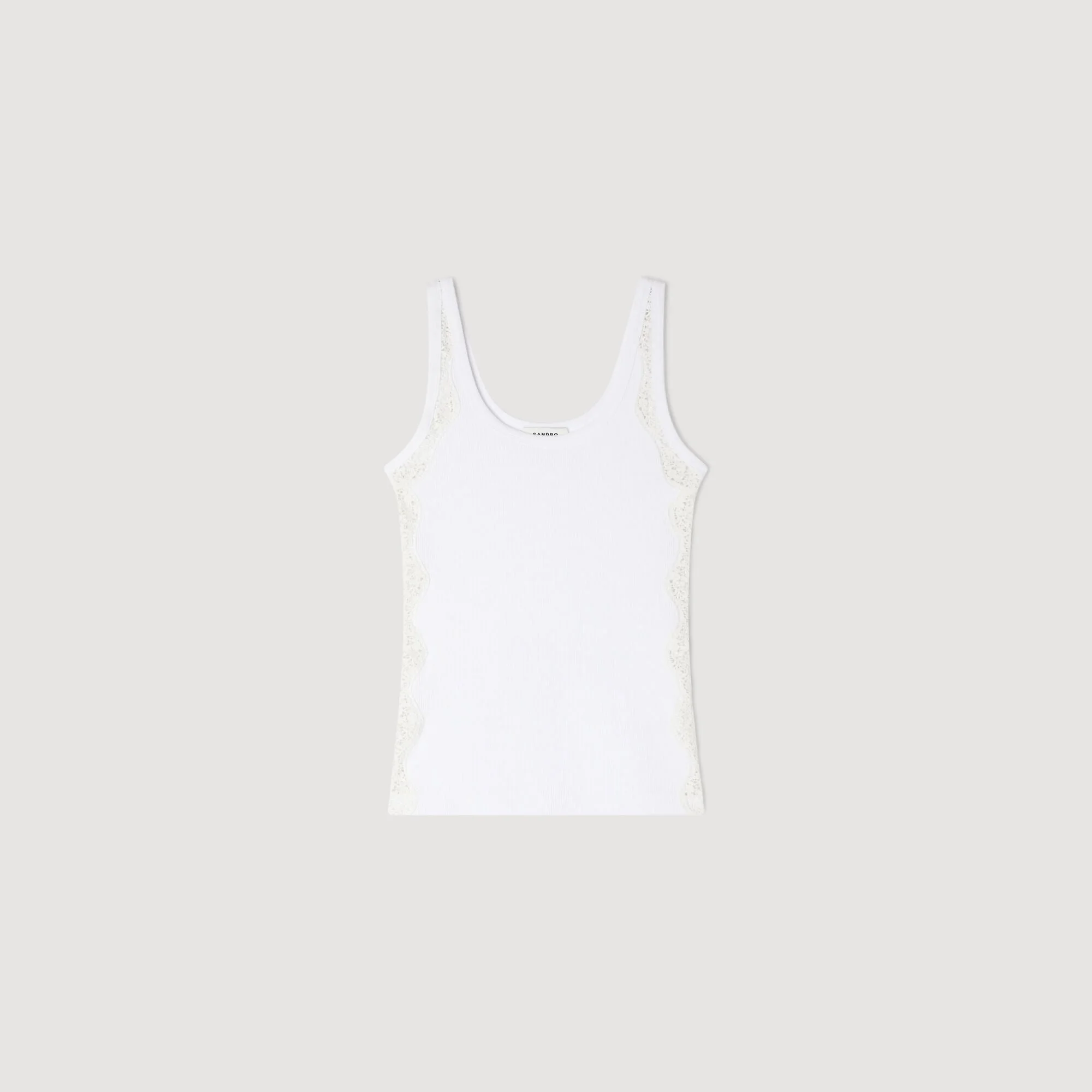 VEST TOP WITH LACE DETAIL - 1