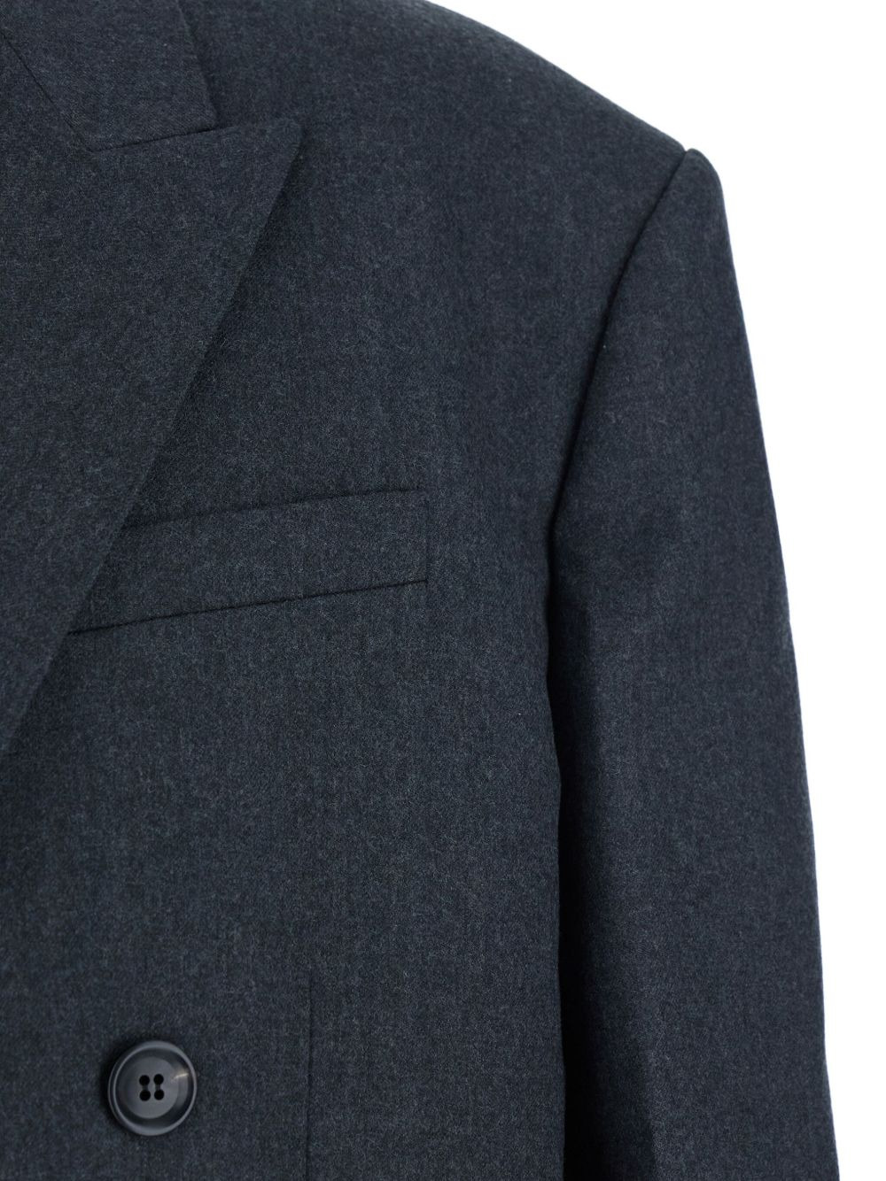 double-breasted wool blazer - 3