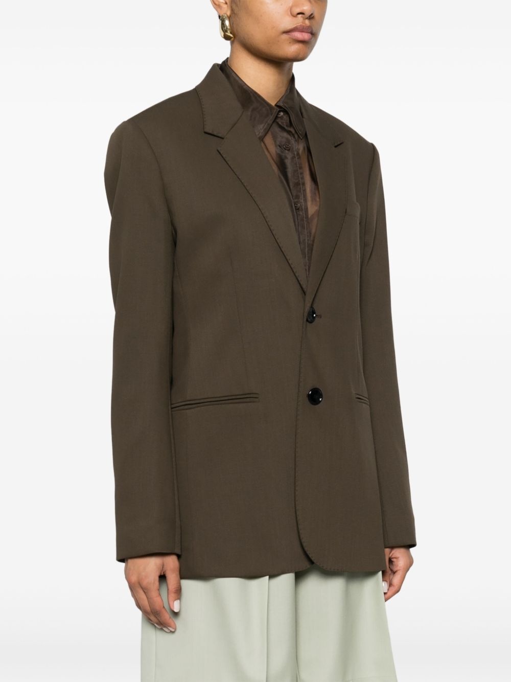 virgin wool blazer - 3
