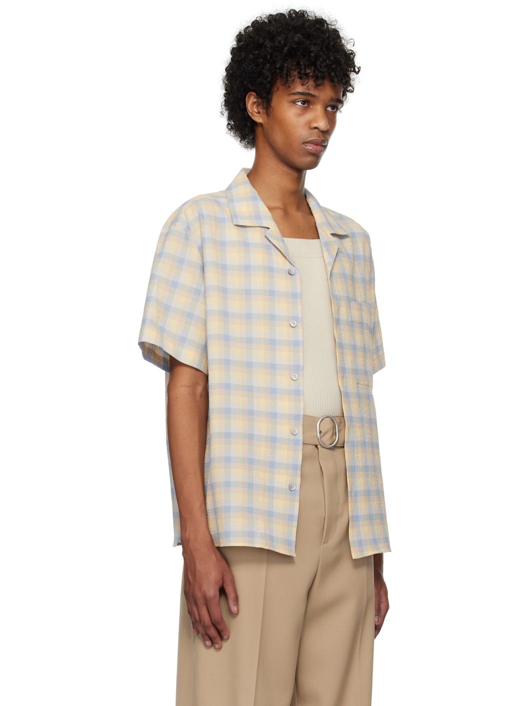 Yellow & Blue Check Shirt - 2