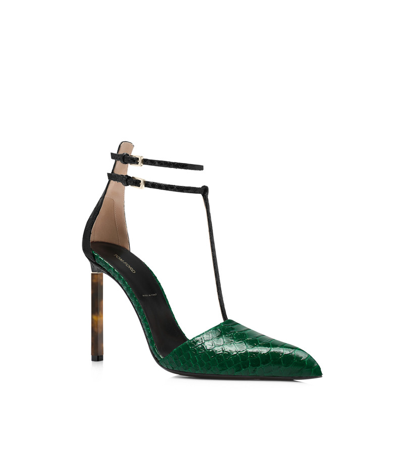 TOM FORD PRINTED PYTHON  T STRAP PUMP outlook