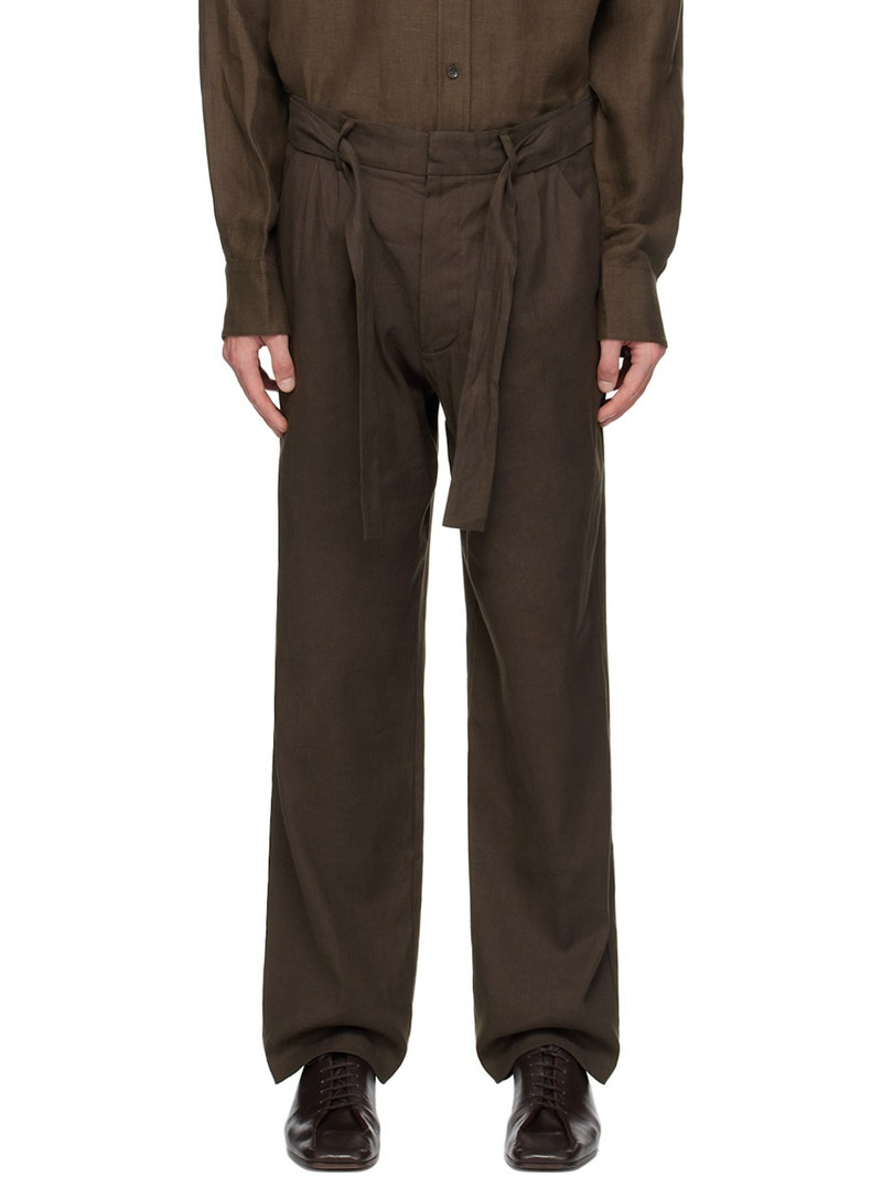 Brown Tailored Trousers 1