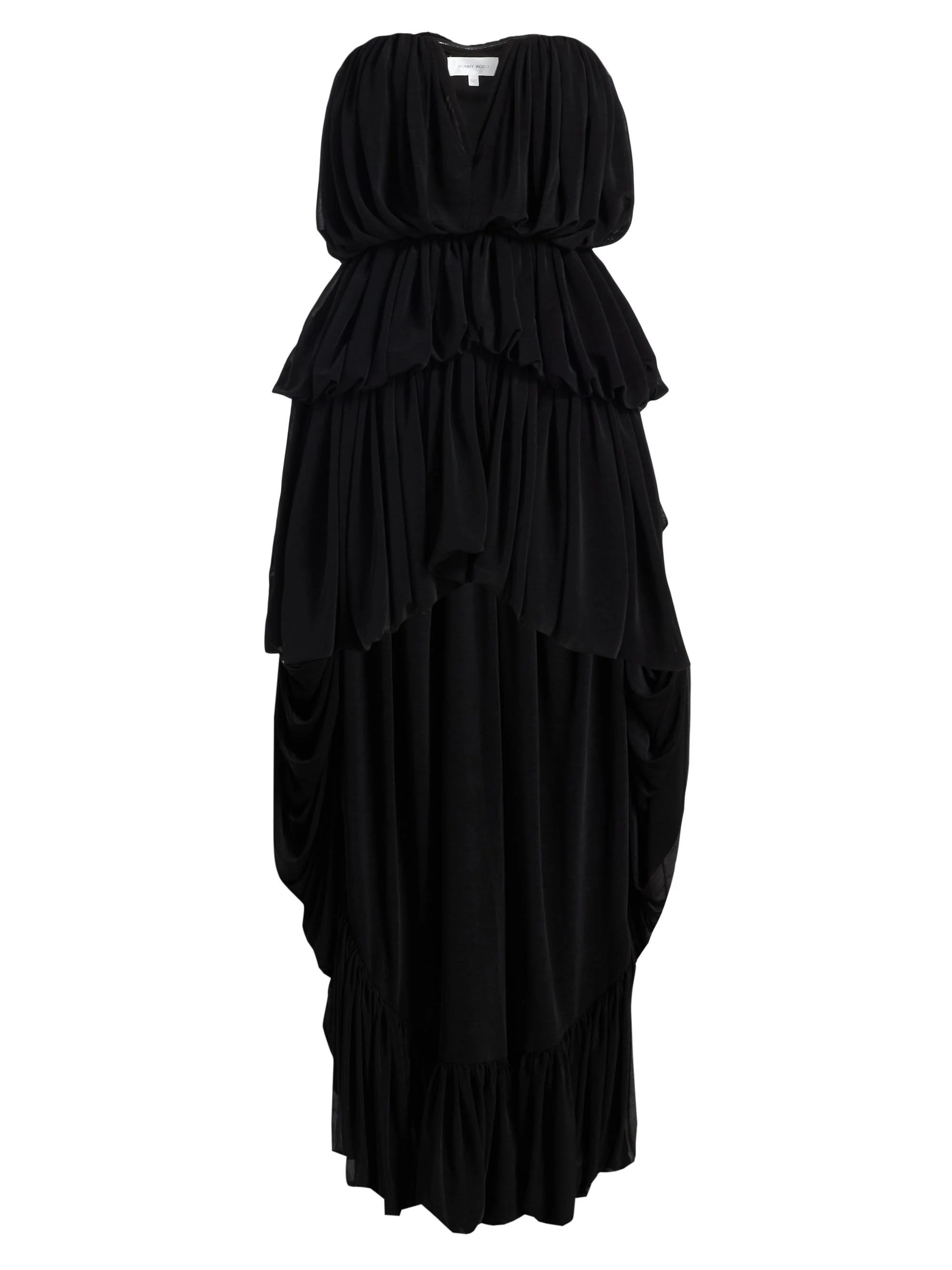 Women's Aly High-Low Minidress - Black - 1
