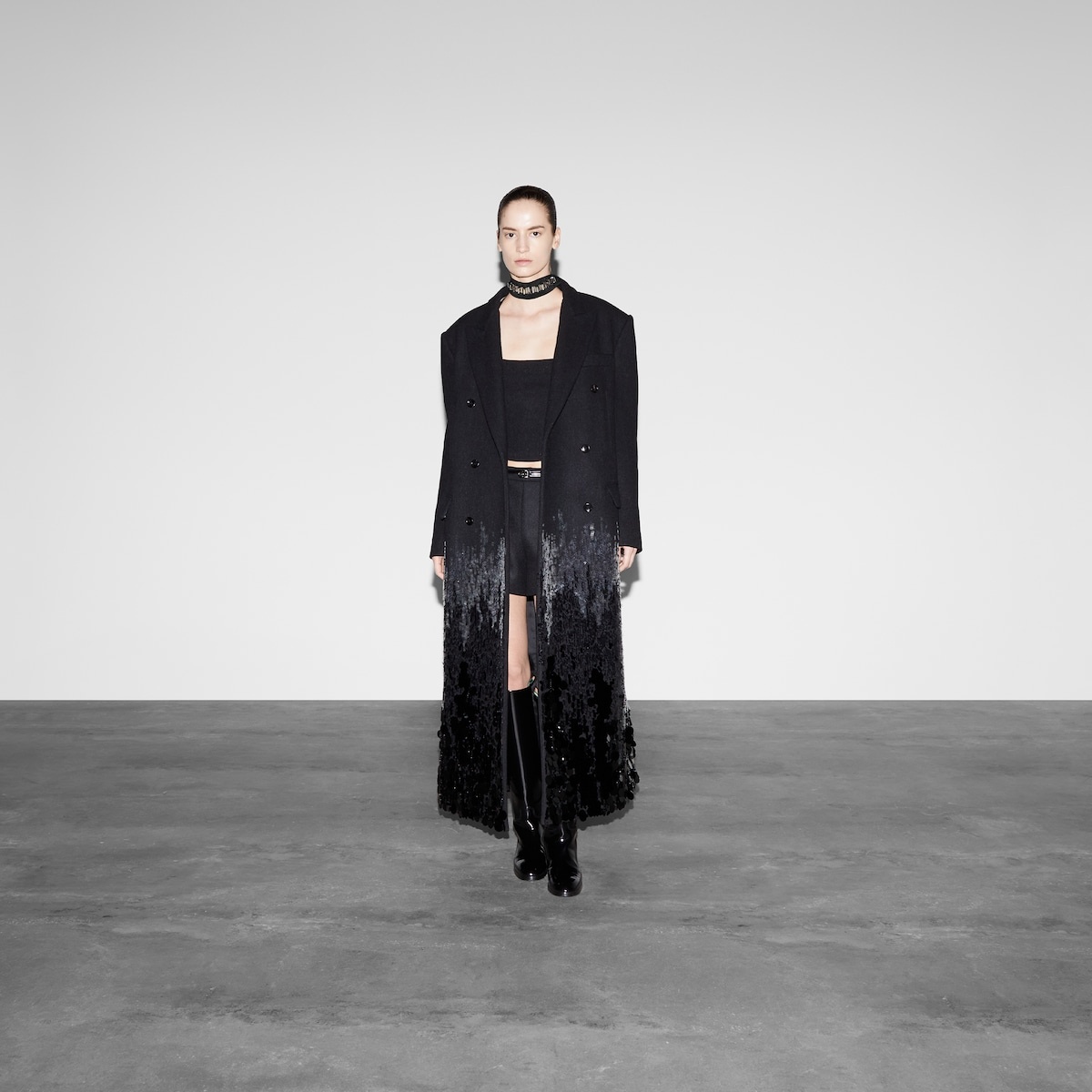 Batavia wool coat with embroidery - 2