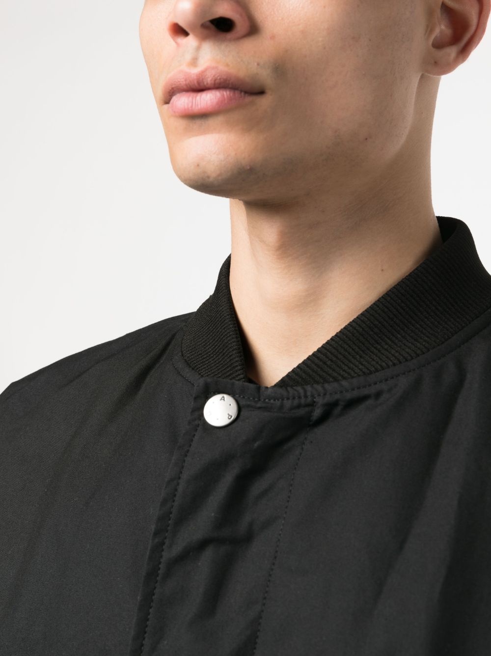 zip-pocket cotton bomber jacket - 5