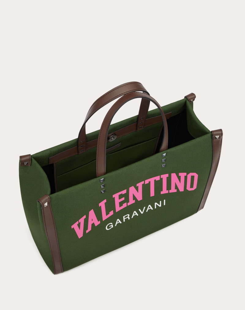 MEDIUM VALENTINO GARAVANI UNIVERSITY CANVAS SHOPPER 6