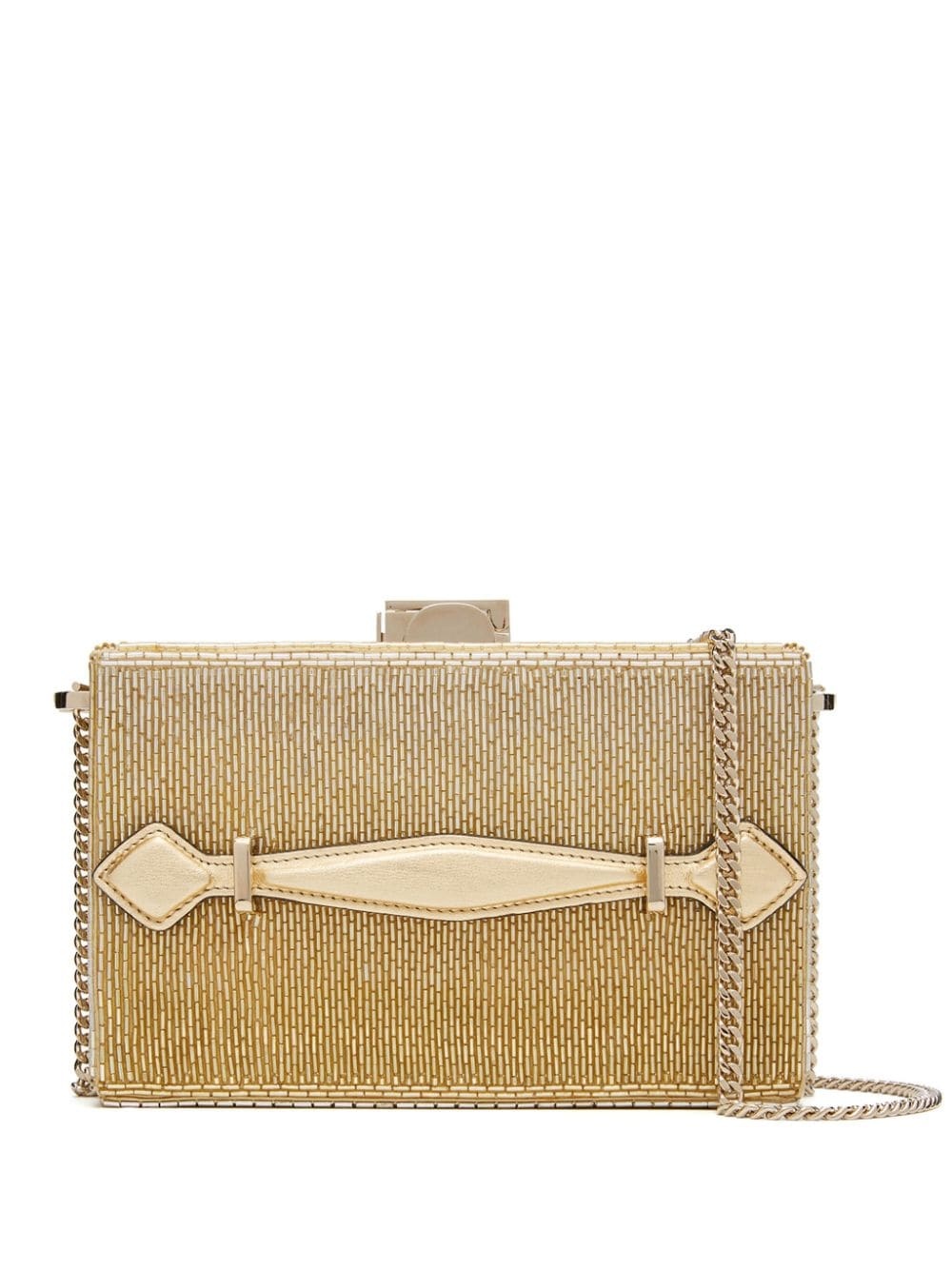 Alibi bugle-bead clutch bag - 1