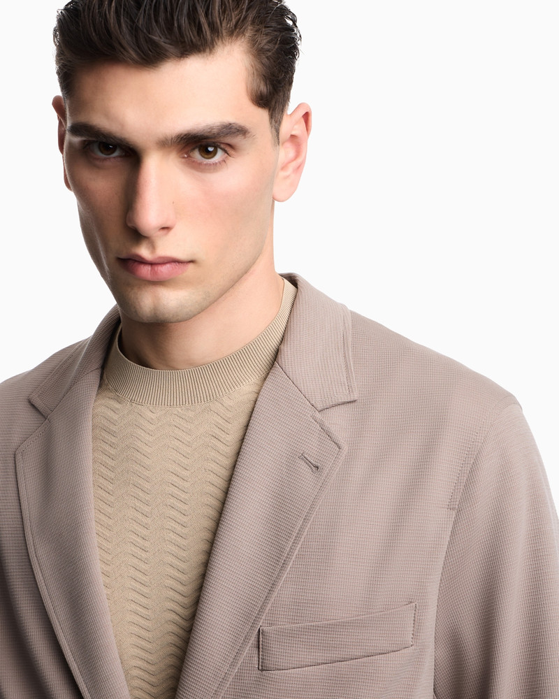 EMPORIO ARMANI STRUCTURED JACKET IN STRETCH FABRIC outlook