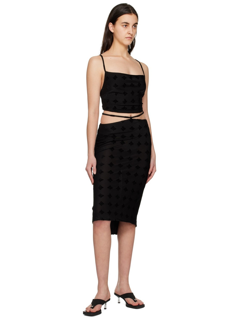 MISBHV Black Monogram Tank Top outlook