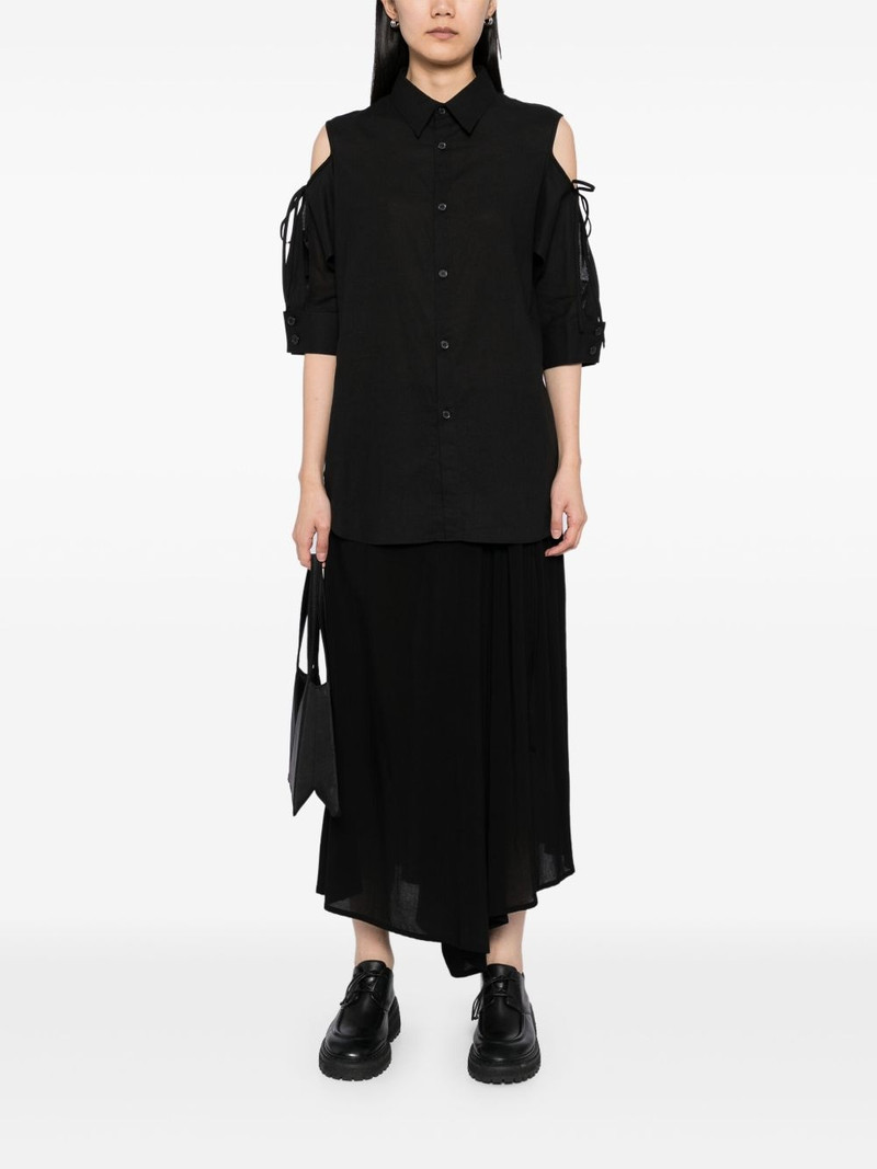 Yohji Yamamoto asymmetric-shoulder shirt outlook