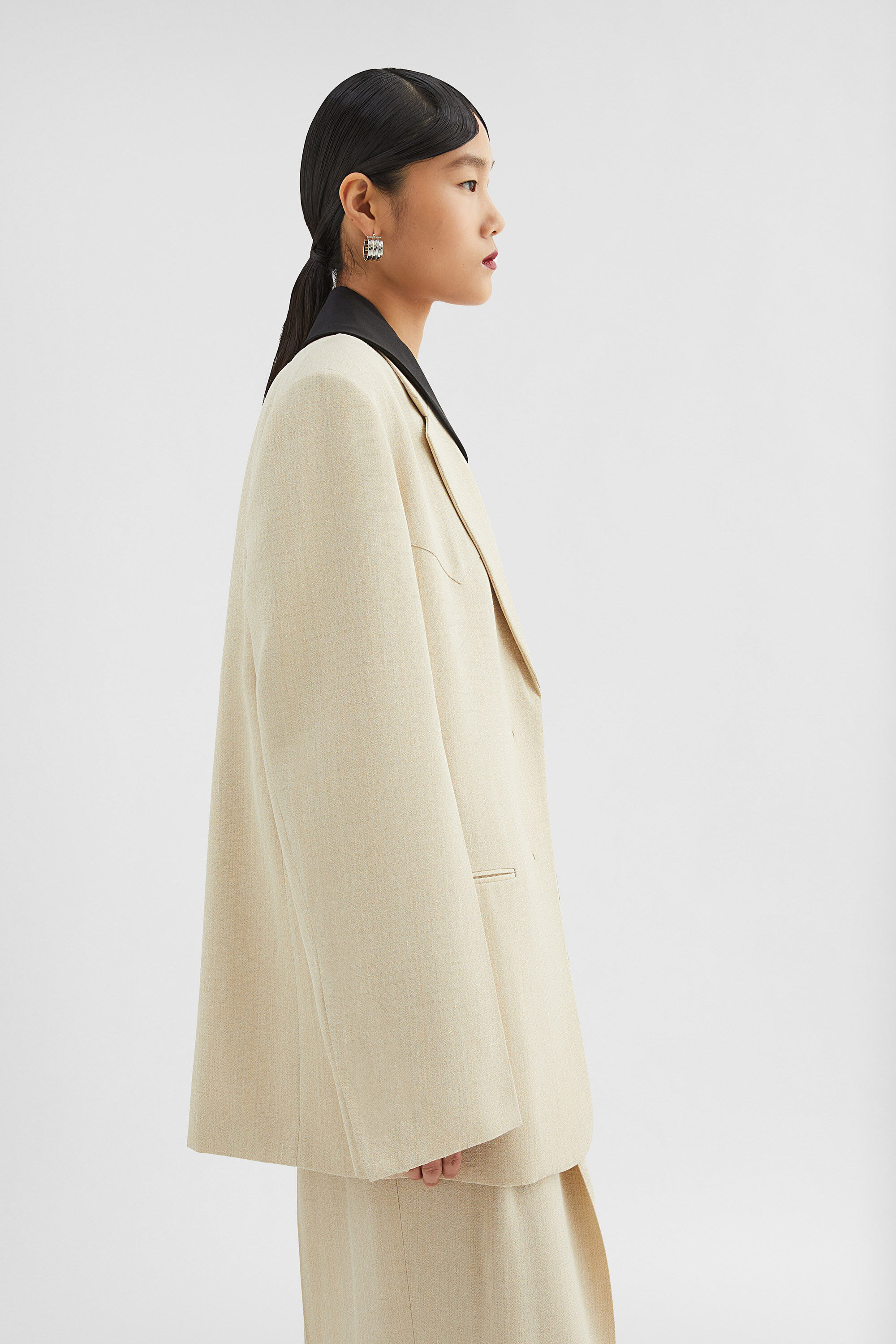 Silk Blend Tailored Jacket - 6